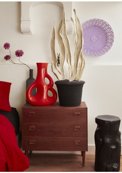 Kırmızı M Seramik Vazo fiyatları