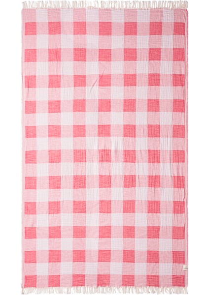 Plaid Mercan Müslin Peştamal