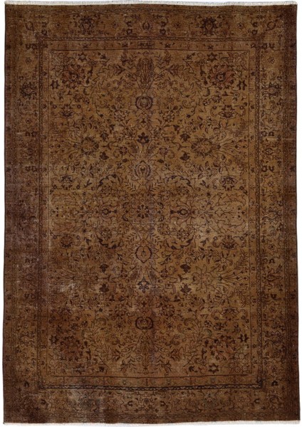 Amberis Vintage Kahverengi El Dokuma Yün Halı 191 x 140 cm