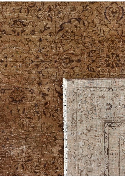 Amberis Vintage Kahverengi El Dokuma Yün Halı 191 x 140 cm modelleri