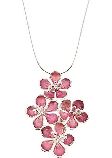 Sakura Bahçesi 925 Ayar Gümüş Kadın Kolye