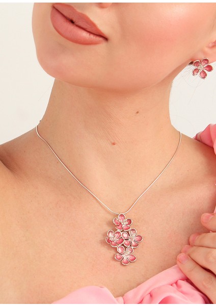 Sakura Bahçesi 925 Ayar Gümüş Kadın Kolye fiyatları