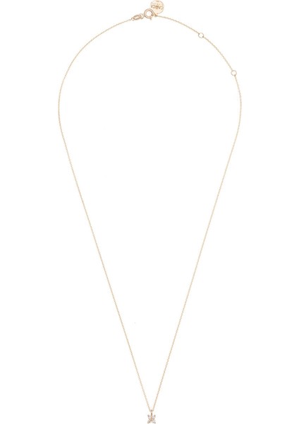 Çiçek Pırlanta Taşlı 14 Ayar Altın Kadın Kolye fiyatları