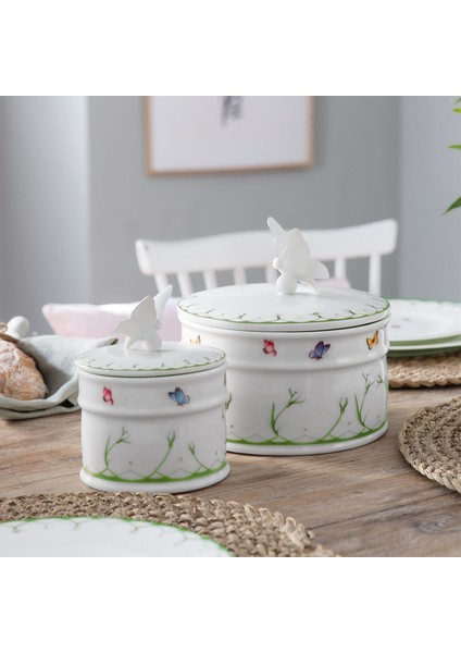 Colourful Spring Çiçek Desenli Porselen Dekoratif Kutu 18 cm fiyatları