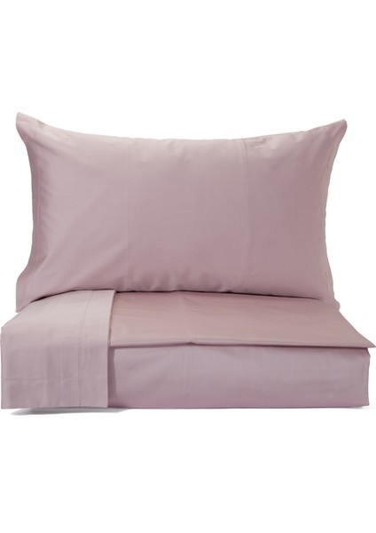 Trecento Pembe Pamuk Saten Nevresim Takımı