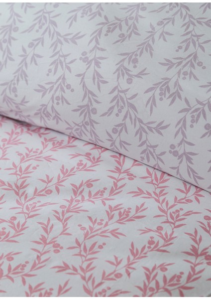 Pure Pembe Lila Çift Taraflı Tek Kişilik Nevresim Takımı 160X220 cm fırsatları