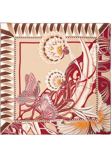 Çok Renkli Kadın Ipek Fular