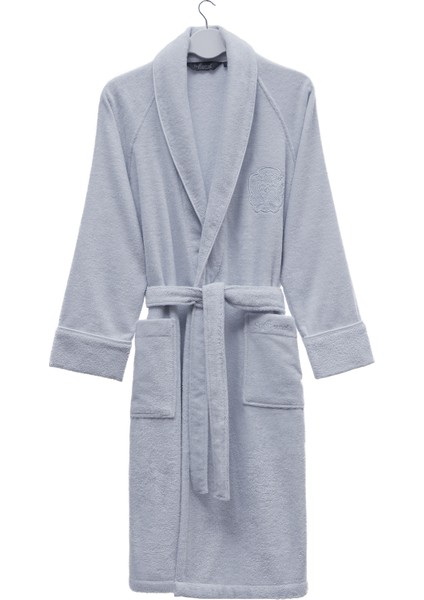Deluxe Mavi Pamuklu Erkek Bornoz