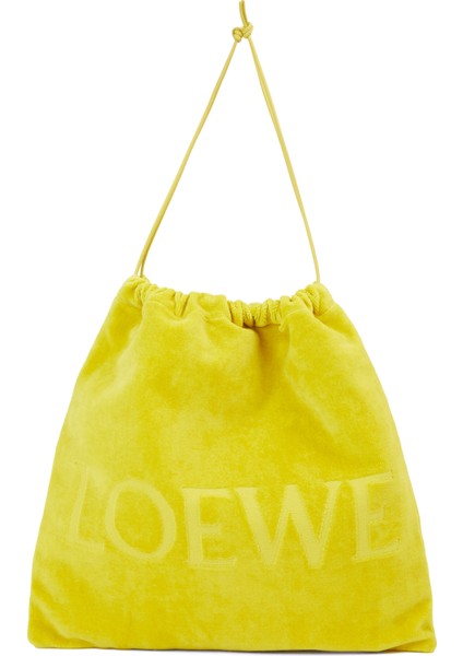 x Paula's Ibiza Sarı Kadın Plaj Çantası