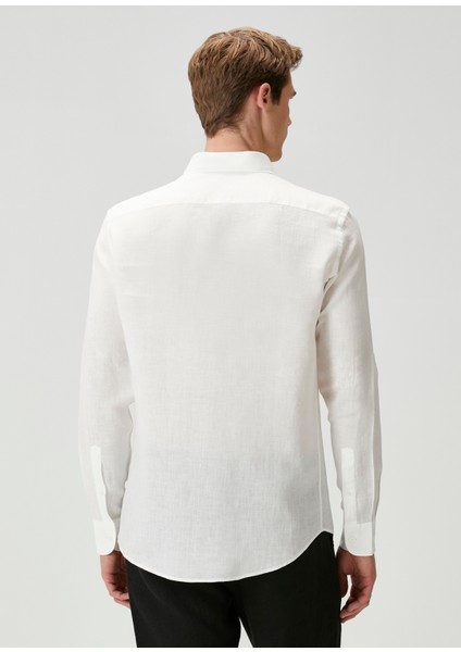 Beyaz Keten Gömlek fırsatları