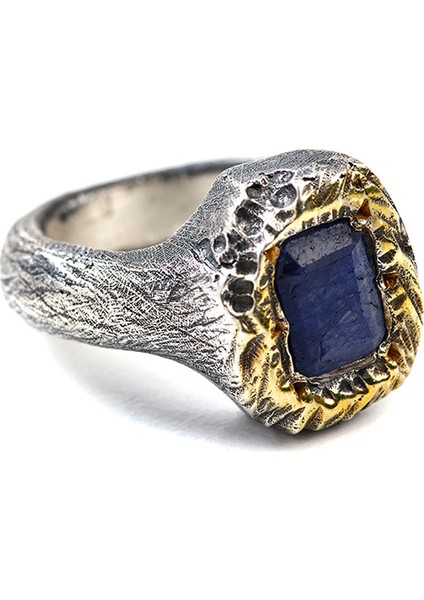 Rashnu 22 Ayar Altın Kaplama 925 Ayar Gümüş Kadın Yüzük