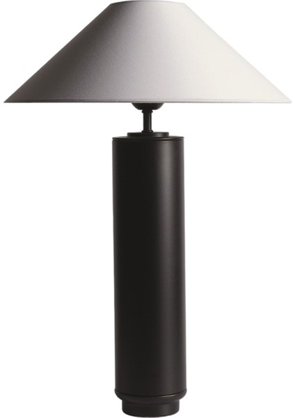 Yoga Metal Siyah Beyaz Abajur