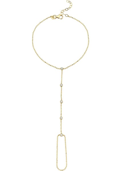 Droplets 14 Ayar Altın Kadın Şahmeran Bileklik