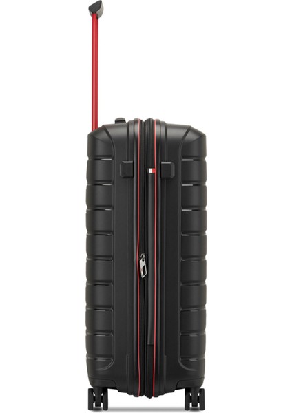 41818281-81 Trolley Medio 4r B-Flying Move Nero Fumo Siyah Bavul 68 cm modelleri
