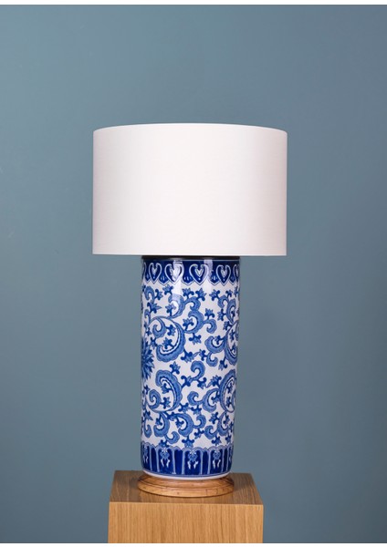 Seramik Mavi Abajur fiyatları