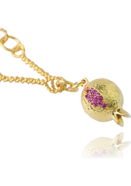 Pomona 925 Ayar Gümüş Üzeri 22 Ayar Altın Kaplama Kadın Bileklik fiyatları