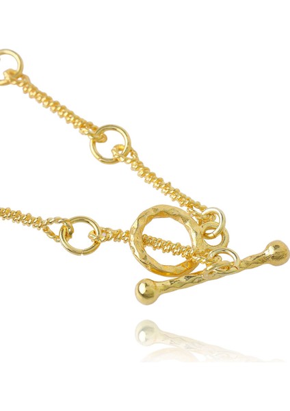 Pomona 925 Ayar Gümüş Üzeri 22 Ayar Altın Kaplama Kadın Bileklik fırsatları