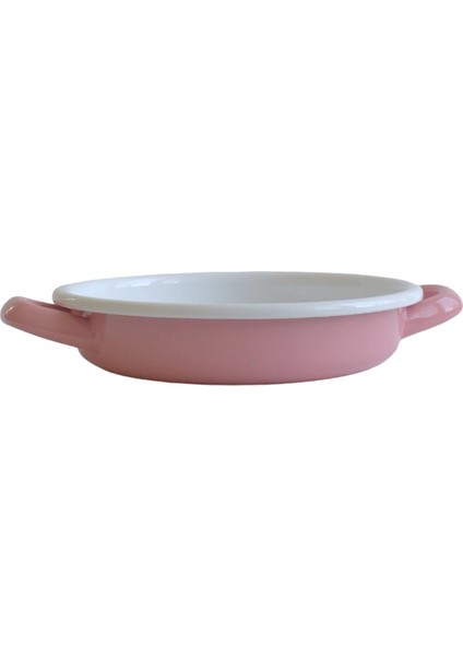 Pembe Emaye Sahan 18 cm