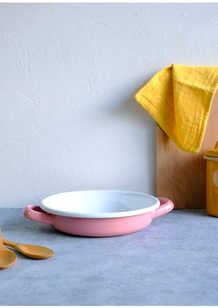 Pembe Emaye Sahan 18 cm modelleri