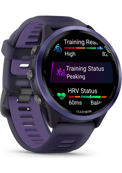 Forerunner 570 47 mm Mor Gri Silikon Kayışlı Akıllı Saat modelleri