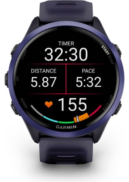 Forerunner 570 47 mm Mor Gri Silikon Kayışlı Akıllı Saat