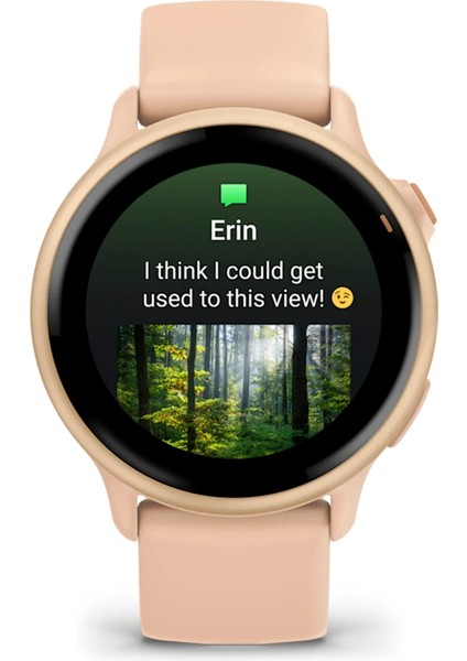 Vivoactive 6 42 mm Metalik Pembe Silikon Kayışlı Akıllı Saat fiyatları