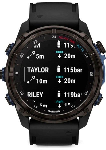 Descent MK3I Karbon Gri Dlc Titanyum 51MM Siyah Silikon Kayışlı Akıllı Saat fiyatları