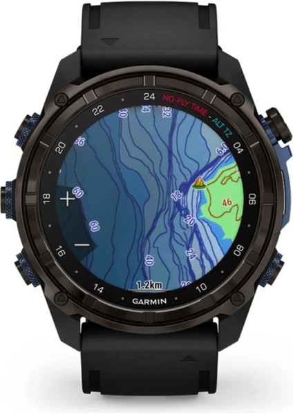 Descent MK3I Karbon Gri Dlc Titanyum 51MM Siyah Silikon Kayışlı Akıllı Saat modelleri
