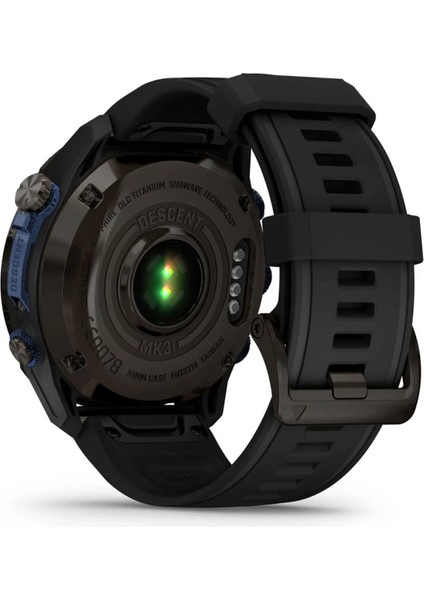 Descent MK3I Karbon Gri Dlc Titanyum 51MM Siyah Silikon Kayışlı Akıllı Saat indirimleri