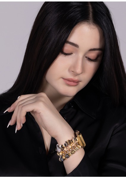 Cleopatra Stretchy 42/49 mm Apple Watch Uyumlu Kadın Akıllı Saat Kordon fırsatları