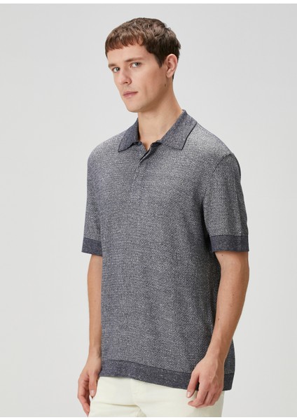 Koyu Mavi Polo Yaka T-Shirt modelleri