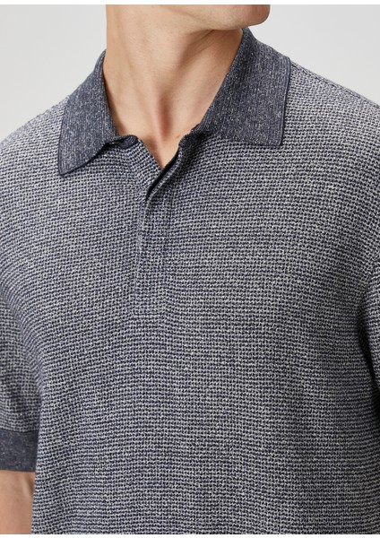 Koyu Mavi Polo Yaka T-Shirt indirimleri