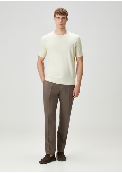 Kırık Beyaz Kısa Kollu Triko fiyatları