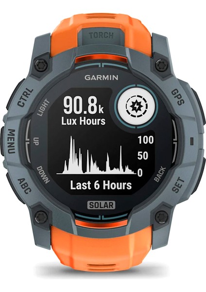 Instinct 3 Solar Twilight Solstice 50 mm Silikon Kayış Akıllı Saat