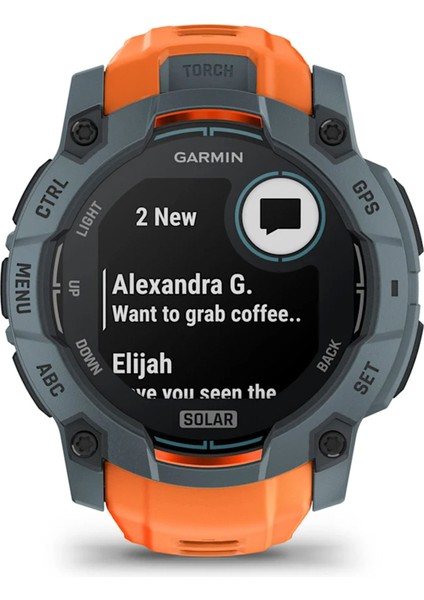 Instinct 3 Solar Twilight Solstice 50 mm Silikon Kayış Akıllı Saat modelleri