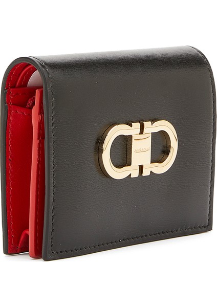 Siyah Kahverengi Logolu Kadın Deri Cüzdan fiyatları