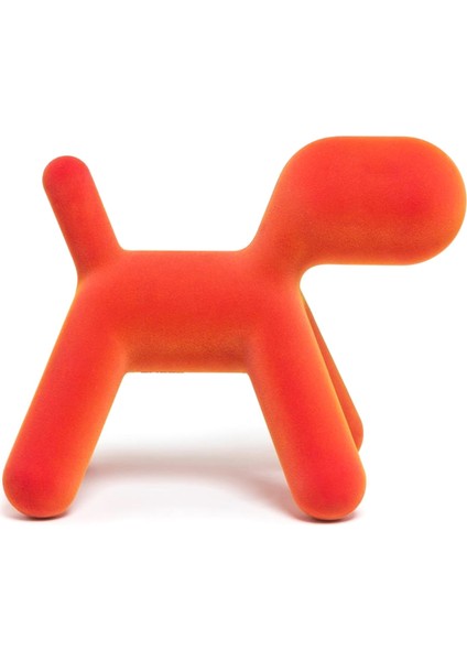 Puppy Large Orange Köpek Heykeli