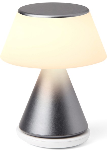 Luma Orta Boy Gri LED Masa Lambası