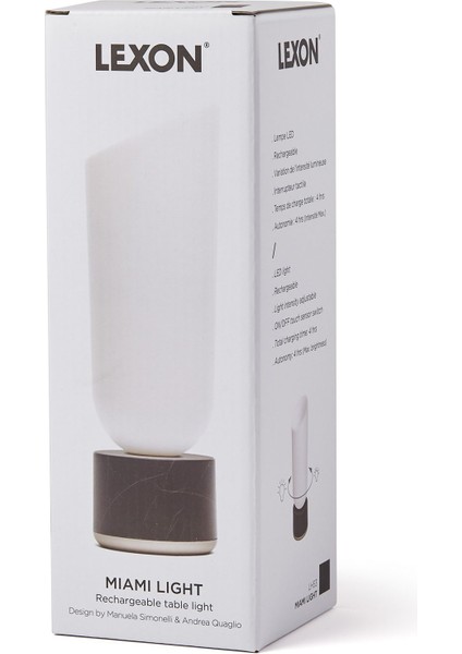 Miami Siyah Mermer Ayarlanabilir LED Masa Lambası indirimleri