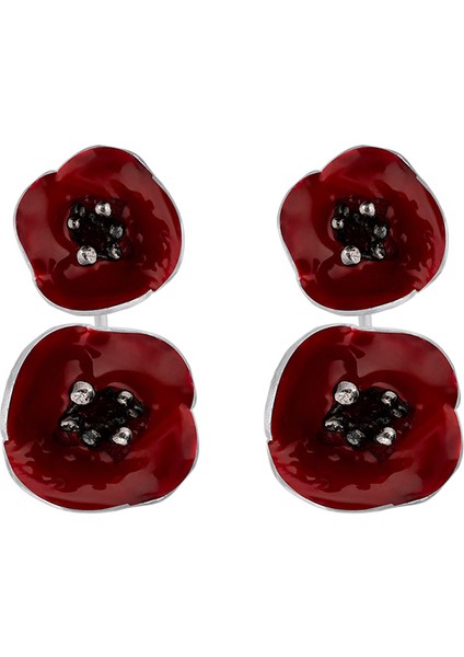 Iki Gelincik 925 Ayar Gümü Kadın Küpe