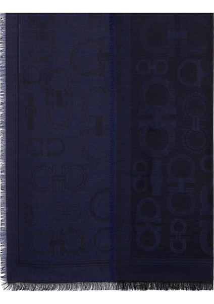 Lacivert Logo Jakarlı Ipek Eşarp fiyatları