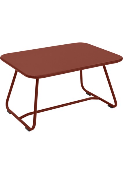 Sixties Low Bordo Metal Bahçe Masası