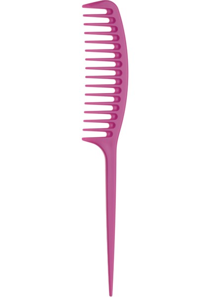 Fashion Comb Fuşya Saplı Şekillendirici Saç Tarağı