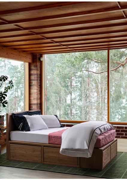 Edinburgh Pamuk Saten Beyaz Çift Kişilik Nevresim Takımı modelleri