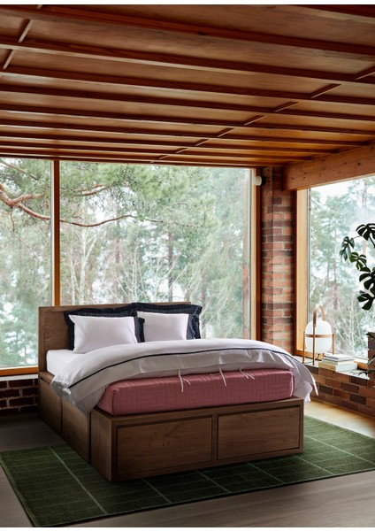 Edinburgh Pamuk Saten Beyaz Çift Kişilik Nevresim Takımı fırsatları