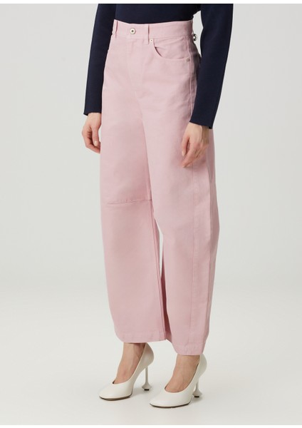 Barrel Pembe Loose Leg Jean Pantolon fiyatları