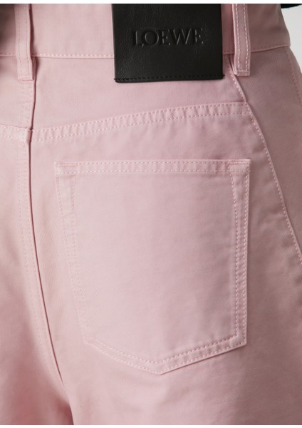 Barrel Pembe Loose Leg Jean Pantolon indirimleri