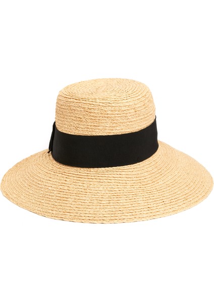 Easton Bej Siyah Kadın Rafya Şapka fiyatları