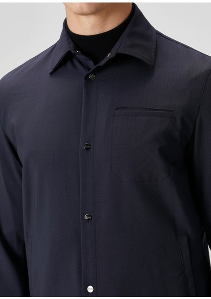 Lacivert Yün Dış Gömlek indirimleri