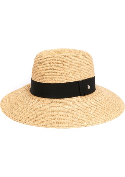 Farida Bej Siyah Kadın Rafya Şapka